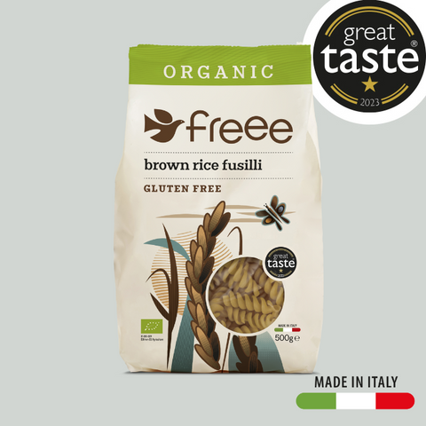 Doves Farm Gluten Free Organic Brown Rice Fusilli 500g