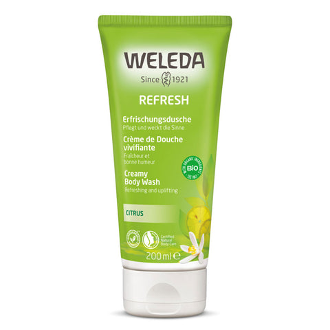 Weleda Refresh Citrus Creamy Body Wash 200ml