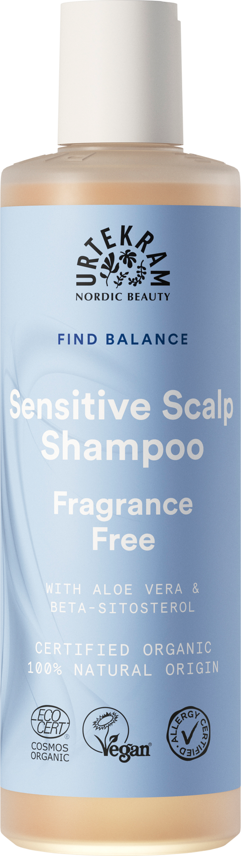 Urtekram Fragrance Free Sensitive Scalp Shampoo 250ml