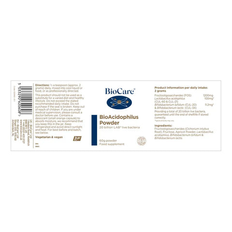 Biocare BioAcidophilus Powder 60gr