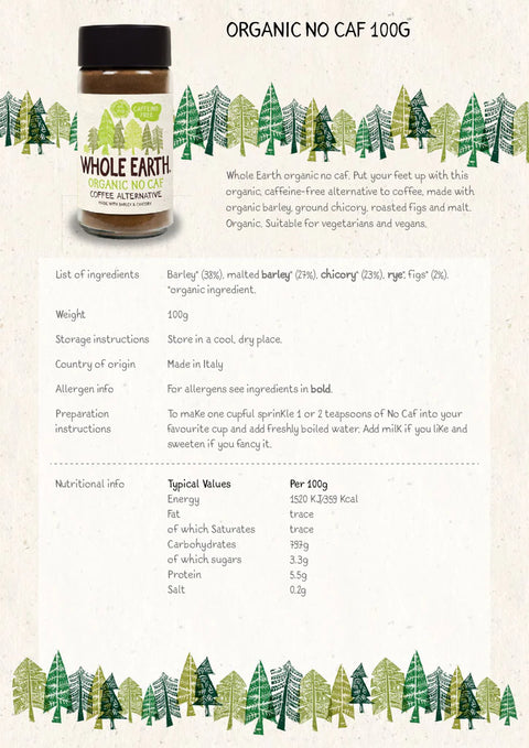 Whole Earth Organic NoCaf 100g