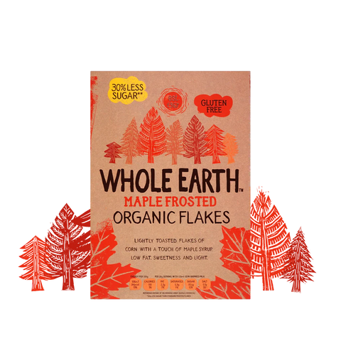 Whole Earth Organic Maple Frosted Flakes 375g