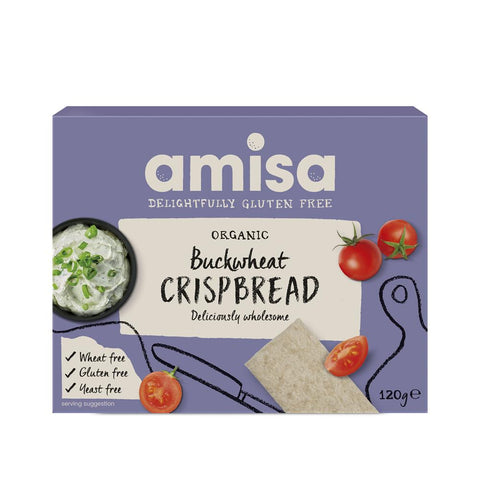 Amisa Organic Buckwheat Crispbread - Gluten-free 120g