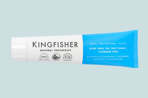 Kingfisher Aloe Vera, Tea Tree & Fennel Toothpaste - Fluoride Free