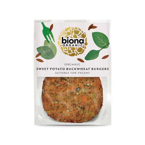 Biona Organic Sweet Potato and Buckwheat Burgers 160g