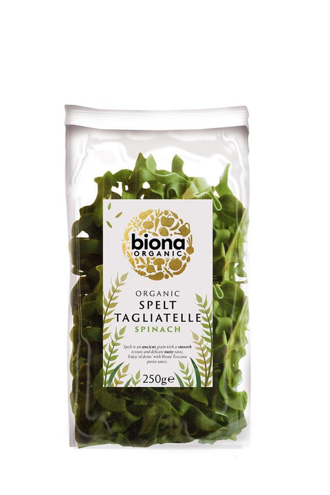 Biona Organic Spelt Spinach Artisan Tagliatelle 250gr