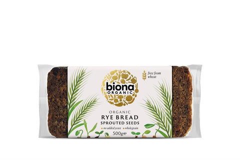 Biona Organic Vitality Rye Bread - Sprouted Seeds 500g