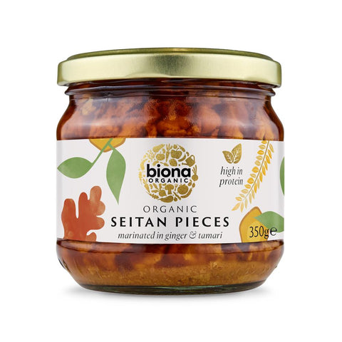 Biona Organic Seitan Pieces in Ginger and Soya Sauce 350g