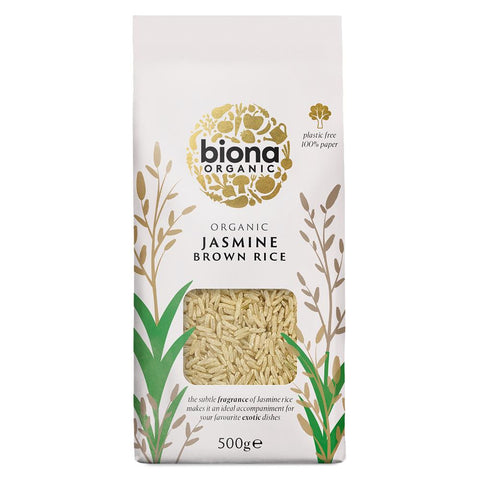 Biona Organic Jasmine Brown Rice  500g