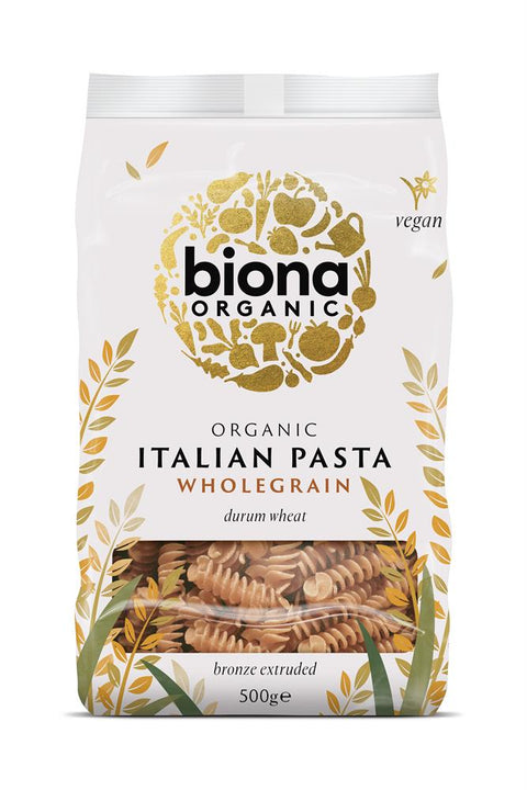 Biona Organic Wholewheat Fusilli 500g