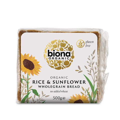 Biona Organic Rice & Sunflower Seed Bread 500g