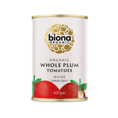 Biona Organic Whole Peeled Tomatoes 400g