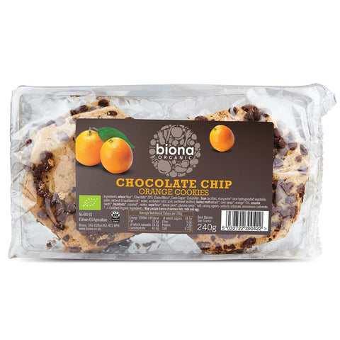 Biona Organic Chocolate Chip & Orange Cookies