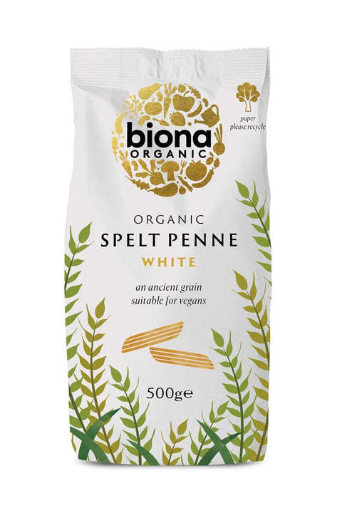 Biona Organic Spelt White Penne 500g