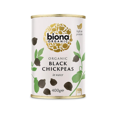 Biona Organic Black Chickpeas 400g