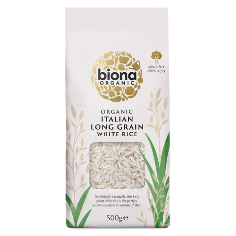 Biona Organic Italian Long Grain Rice- White 500gr