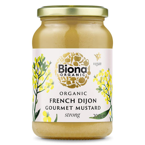 Biona Organic French Dijon Mustard Strong 200g