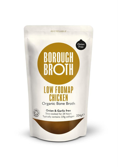 Borough Broth 100% Organic Low FODMAP Chicken Bone Broth 324g