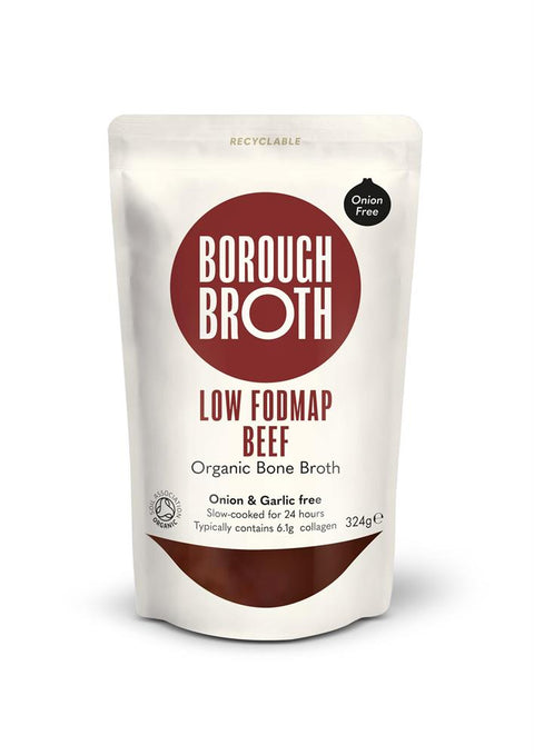 Borough Broth 100% Organic Low FODMAP Beef Bone Broth 324g