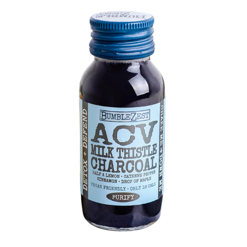 BumbleZest ACV MilkThistle & Activated Charcoal Shot 60ml