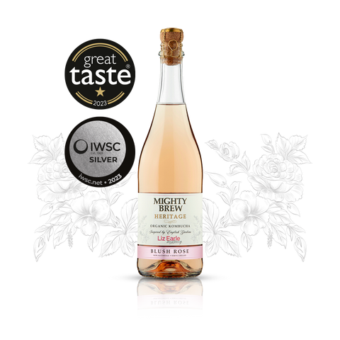 Mighty Brew Organic Heritage Blush Rose Kombucha