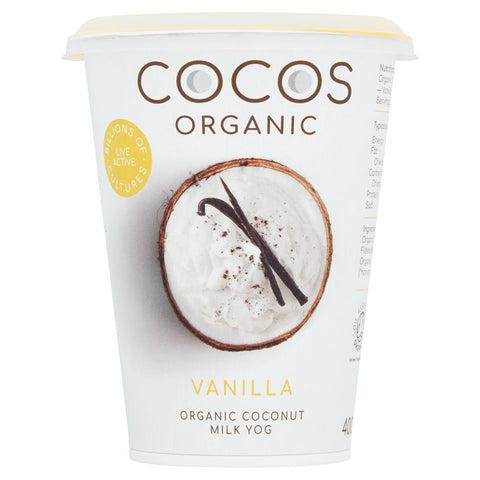 Cocos Organic Vanilla Coconut Milk Yoghurt Alternative 400g