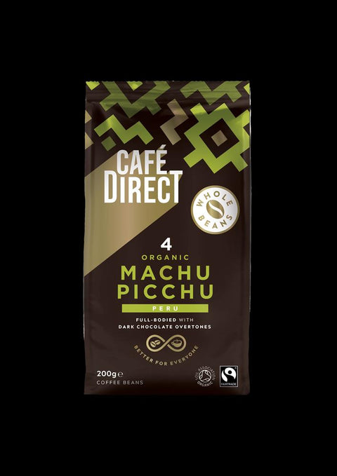 Cafedirect FT Whole Bean Machu Picchu Organic Coffee 200g