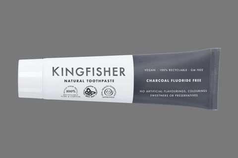 Kingfisher Natural Charcoal Toothpaste Fluoride Free