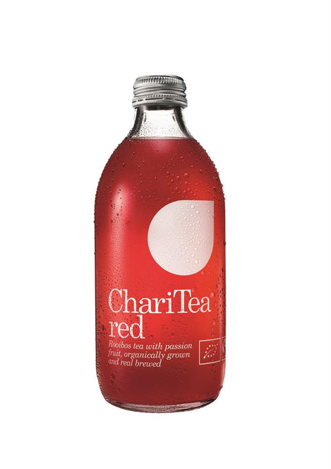 ChariTea Organic Fairtrade Red Rooibos Iced Tea with Passion Fruit 330ml