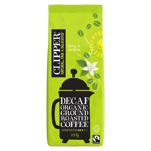 Clipper Fairtrade Organic Decaffeinated Style Roast & Ground 227g