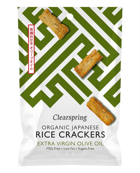 Clearspring Organic Rice Cracker Olive Oil & Sea Salt 50g