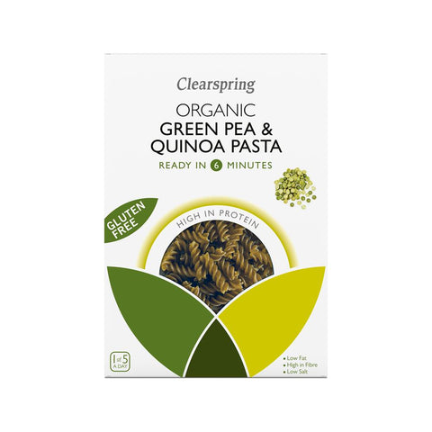 Clearspring Organic GF Green Pea & Quinoa Pasta 250g