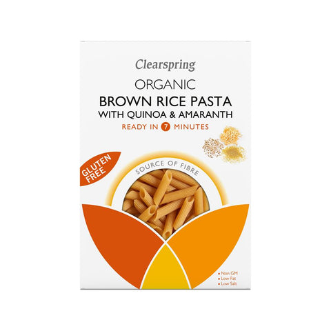 Clearspring Organic GF Brown Rice Pasta with Quinoa & Amaranth 250g