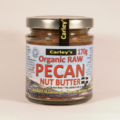 Carley's Organic Raw Pecan Butter 100% nuts 170g