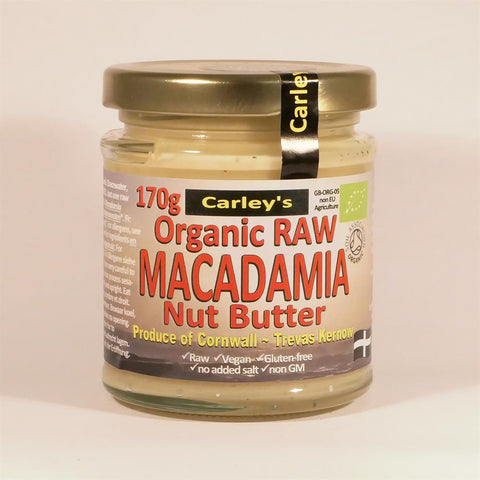 Carley's Organic Raw Macadamianut Butter 170g