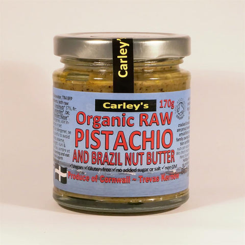 Carley's Organic Raw Pistachio & Brazil Nut Butter 170g