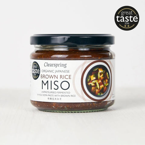 Clearspring Organic Japanese Brown Rice Miso Paste - Unpasteurised 300gr