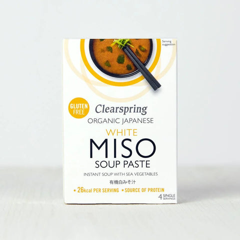 Clearspring Organic Instant White Miso Soup Paste 4x15gr