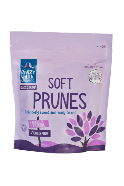 Crazy Jack Organic Soft Prunes Ready to Eat 200g