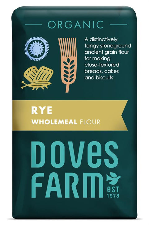 Doves Farm Organic Wholemeal Rye Flour 1kg