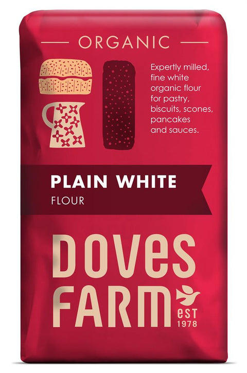 Doves Farm Organic Plain White Flour 1kg