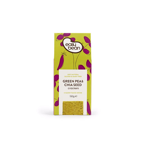 Easy Bean Green Pea & Chia Seed Crackers 150g