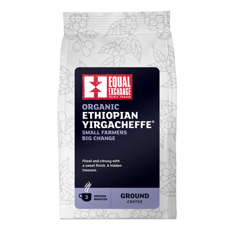 Equal Exchange  Organic & Fair Trade Ethiopian Yirgecheffe Ground Coffee 227g