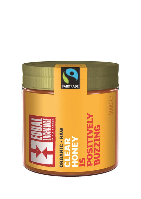 Equal Exchange Organic Fairtrade Raw Clear Honey 500g