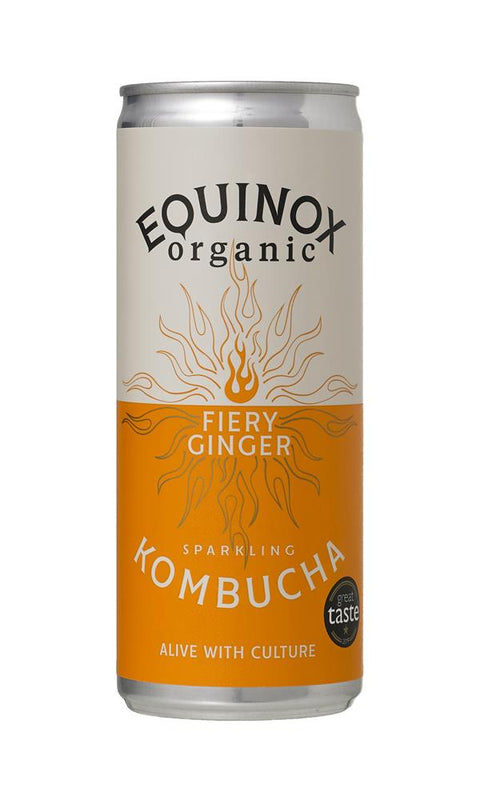 Equinox Organic Kombucha Fiery Ginger 250ml