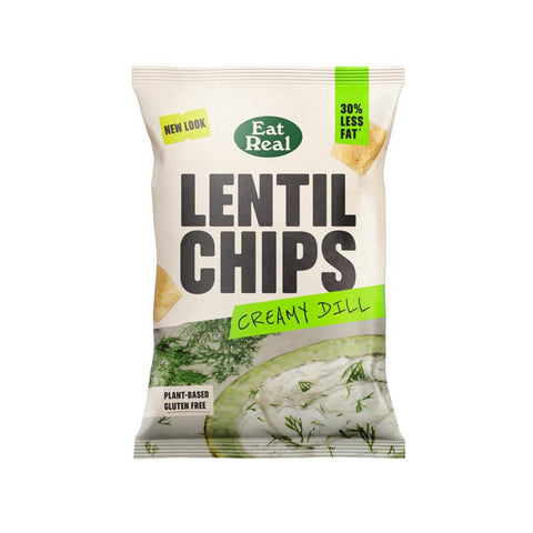 Eat Real Eat Real Lentil Chips Creamy Dill 95g