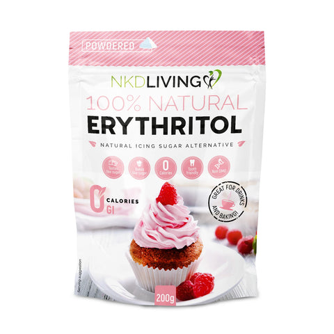 NKDLIVING Powdered Erythritol 200gr