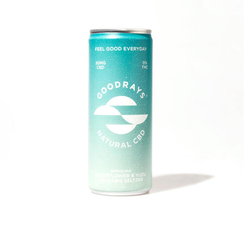 Goodrays Natural Cbd Elderflower & Yuzu Seltzer 250ml