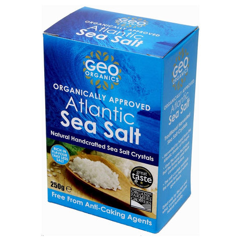 Geo Organics Organically Approved Atlantic Sea Salt - Crystals 250g