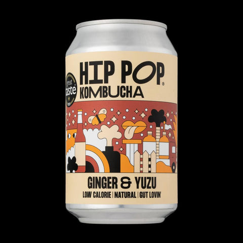 Hip Pop Kombucha Ginger & Yuzu 330ml